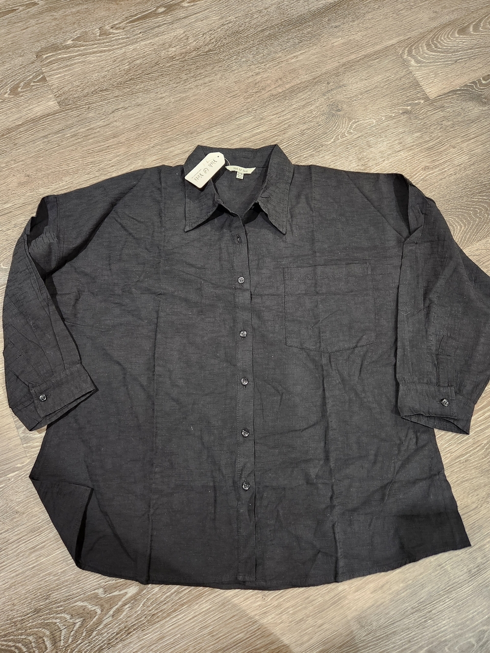 NWT Classic Black Button-Front Size S/M